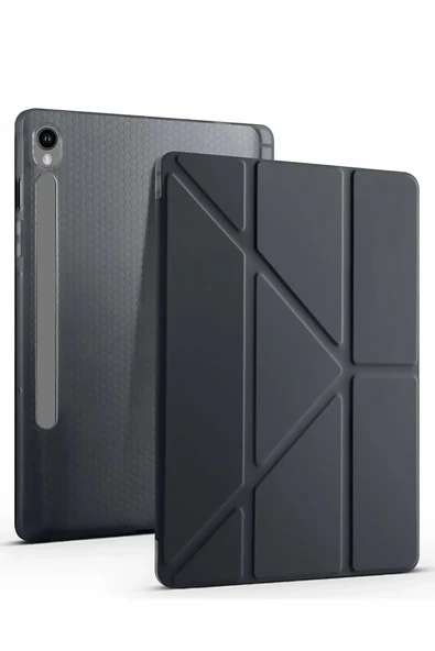 Mey İthalat®  Samsung Galaxy Tab S10 FE Plus 13.1 Kalemlikli Mars Tablet Kılıfı - Siyah ürün görseli 1
