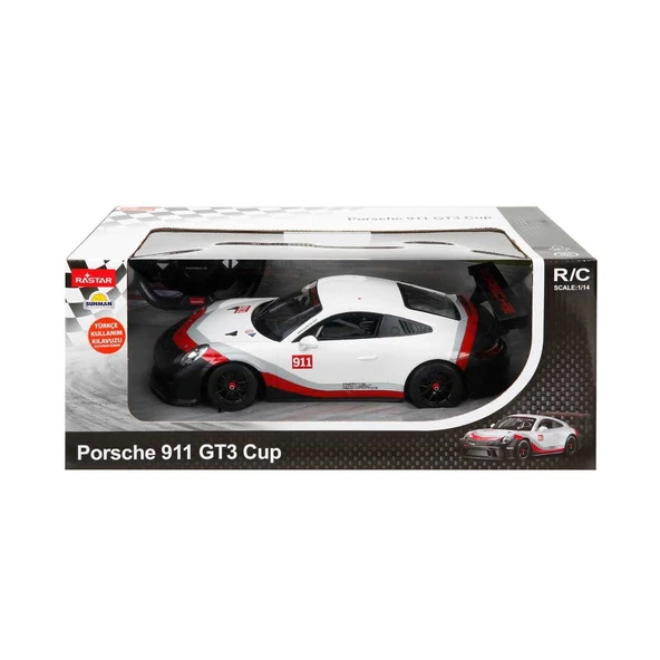 31343 1:14 Porsche 911 GT3 Cup Uzaktan Kumandalı Işıklı Araba ürün görseli 1