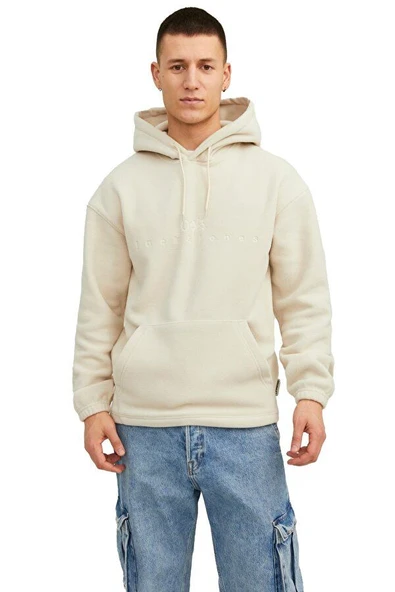 JORSILVERLAKE FLEECE HOOD  Erkek Sweatshirt 12242470 ürün görseli 1
