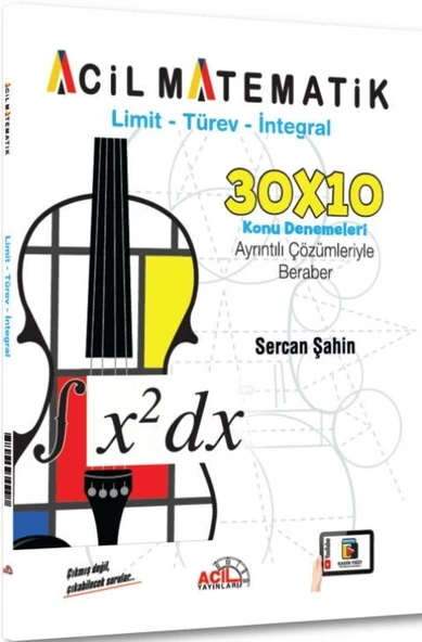 AYT Limit Türev İntegral 30 x 10 Konu Denemeleri Acil Yayınları ürün görseli 1