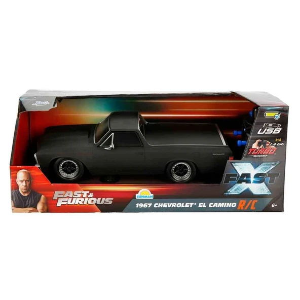 8429 1:16 Fast & Furious 1967 Chevrolet El Camino USB Şarjlı Uzaktan Kumandalı Araba ürün görseli 1