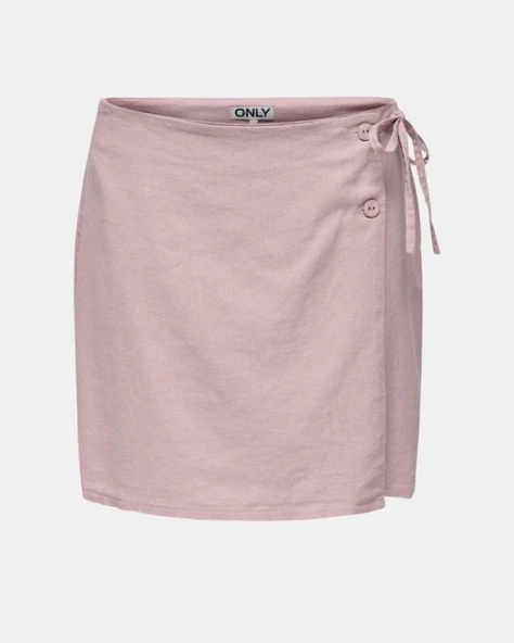 ONLCARO MW WRAP LINEN BL SKIRT CC PNT  Kadın Etek 15338740 ürün görseli 1