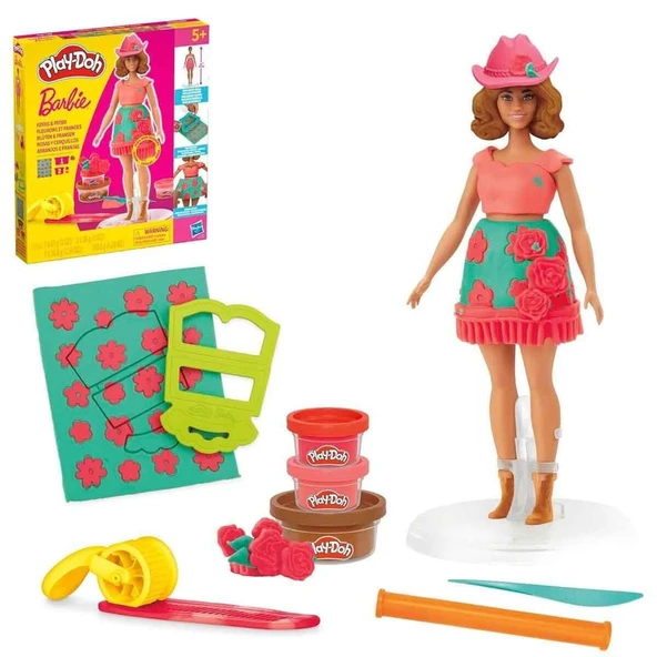G1360 Play-Doh  Çiçek Desenleri ve Püsküller Hamur Oyun Seti +3 yaş ürün görseli 1