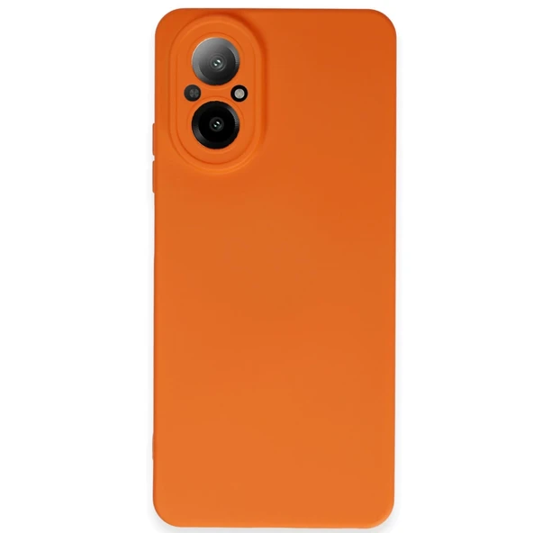 Realme 12 Lite Kılıf Nano İçi Kadife Silikon - Turuncu ürün görseli 1