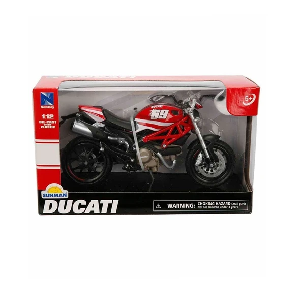 57523 SUN-NRY- 1 12 MTR DUCATI MANSTER 796 N 69 KRMZ ürün görseli 1