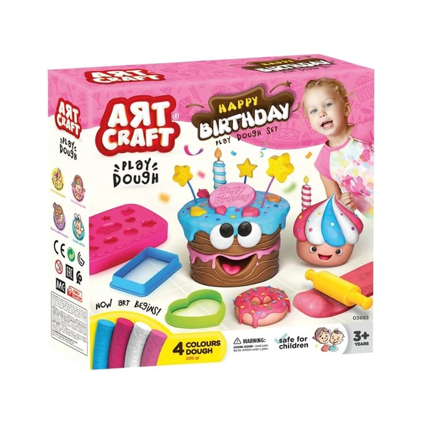 03683 Art Craft Doğum Günü Hamur Set 200 gr ürün görseli 1