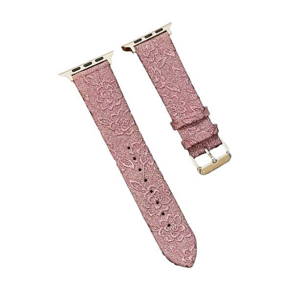 Watch 42mm Creeper Desenli Kordon - Rose Gold ürün görseli 1