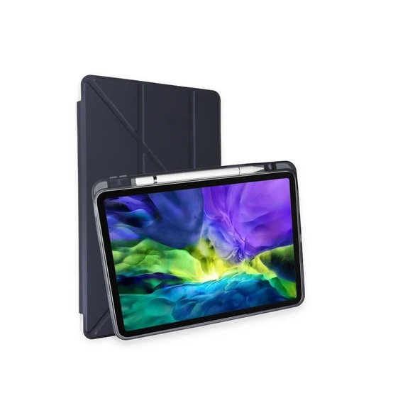 İpad Pro 11 (2024) Kılıf Kalemlikli Mars Tablet Kılıfı - Lacivert ürün görseli 1