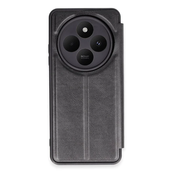 Xiaomi Redmi 14c Kılıf Flip Cover - Siyah ürün görseli 1