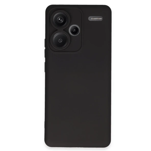 Xiaomi Redmi Note 13 Pro Plus Kılıf Nano İçi Kadife Silikon - Siyah ürün görseli 1