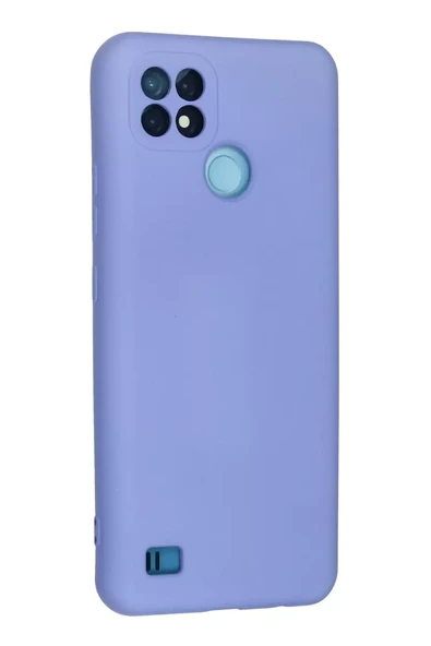 Newface Realme C21 Kılıf Nano içi Kadife Silikon - Lila ürün görseli 1