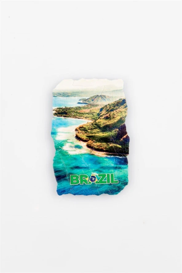 Brezilya Sahil Fresco Magnet - Resim 2