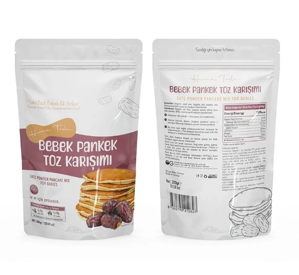 Hurma Tozlu Bebek Pankek Toz Karışımı 300 Gr ürün görseli 1
