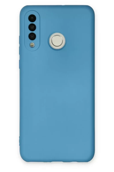 Newface Huawei P30 Lite Kılıf Nano içi Kadife Silikon - Mavi ürün görseli 1