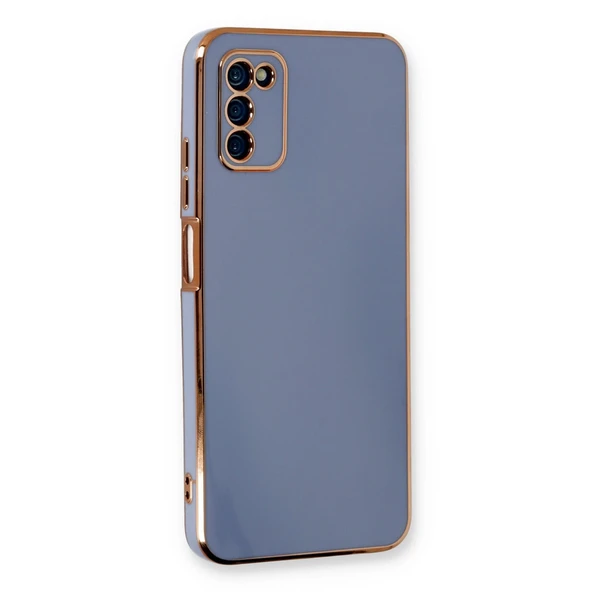 Samsung Galaxy A03s Kılıf Volet Silikon - Mavi ürün görseli 1