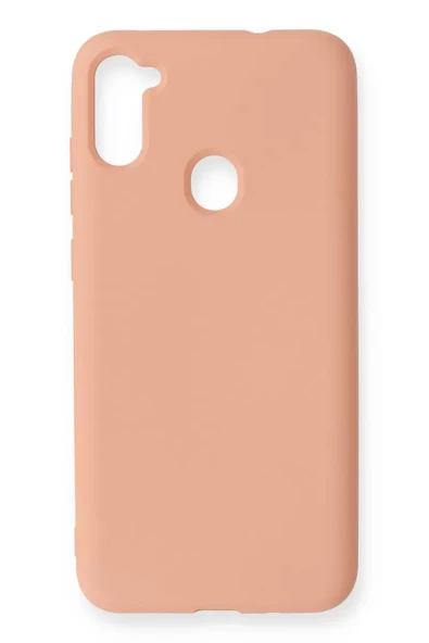 Newface Samsung Galaxy A11 Kılıf Nano içi Kadife Silikon - Pudra ürün görseli 1