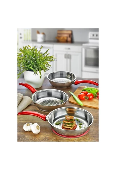 Gülsan Jasmin 3 Parça Tava Set - Resim 3