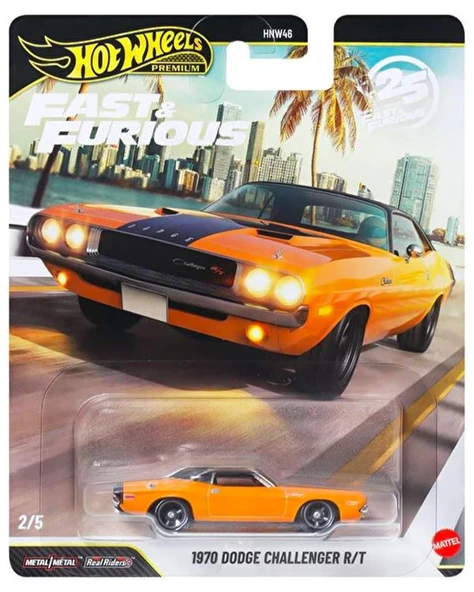 Hot Wheels Premium Fast and Furious 1970 Dodge Challenger RT JHW64 ürün görseli 1