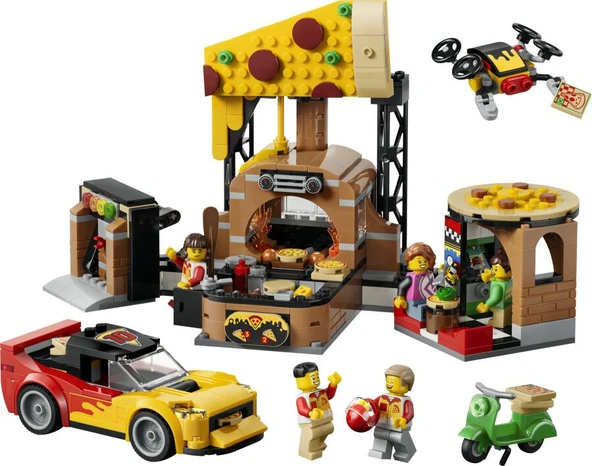 LEGO City 60496 Pizza Delivery Experience - Resim 3