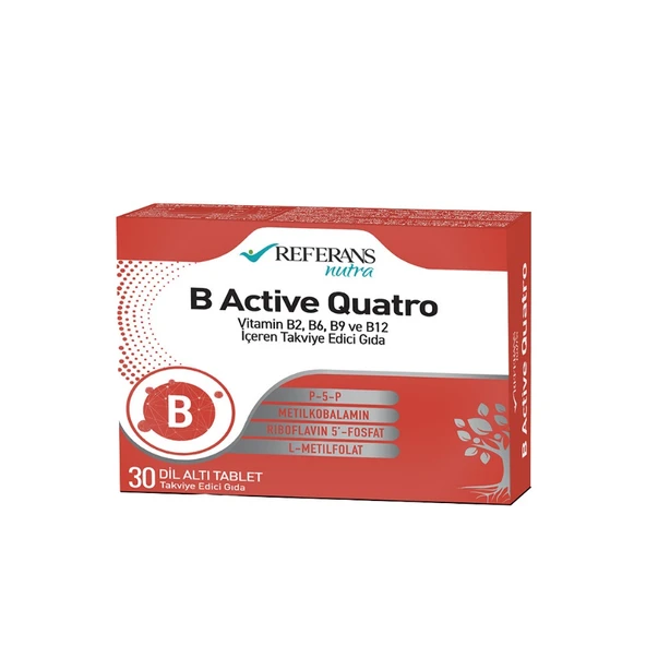 Referans Nutra B Active Quatro 30 Dil Altı Tablet ürün görseli 1