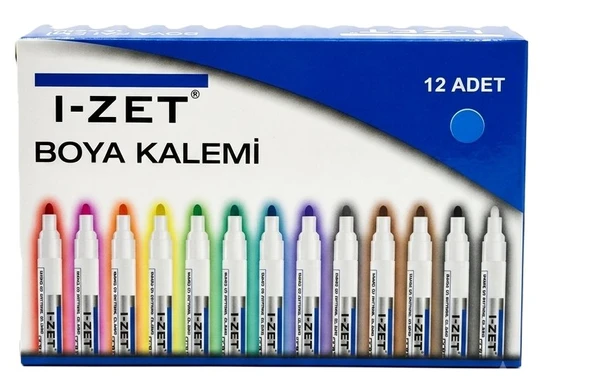 I-zet Paint Marker Kalem Mavi 12 Adet ürün görseli 1