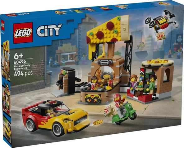 LEGO City 60496 Pizza Delivery Experience ürün görseli 1