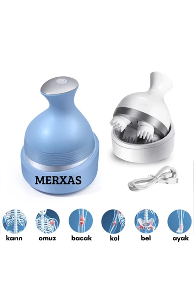 Merxas Kk-11 Rahatlatıcı Saç Derisi Masaj Aleti Baş Ve Vücut Masaj Cihazı Anti-stres ürün görseli 1