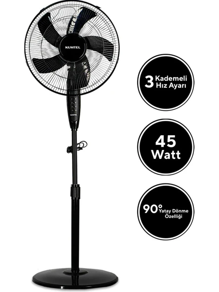 Kumtel KTF-330 Ayaklı Vantilatör - Resim 3