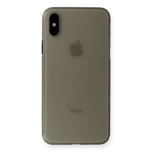 İphone Xs Max Kılıf Pp Ultra İnce Kapak - Gri ürün görseli 1