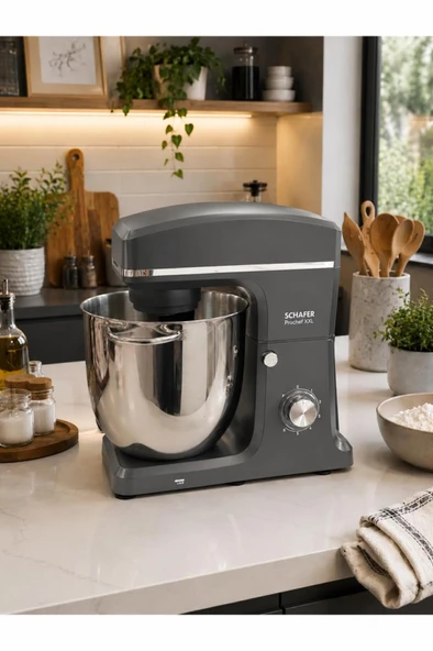 Prochef XXL Stand Mikser - Antrasit - Resim 2