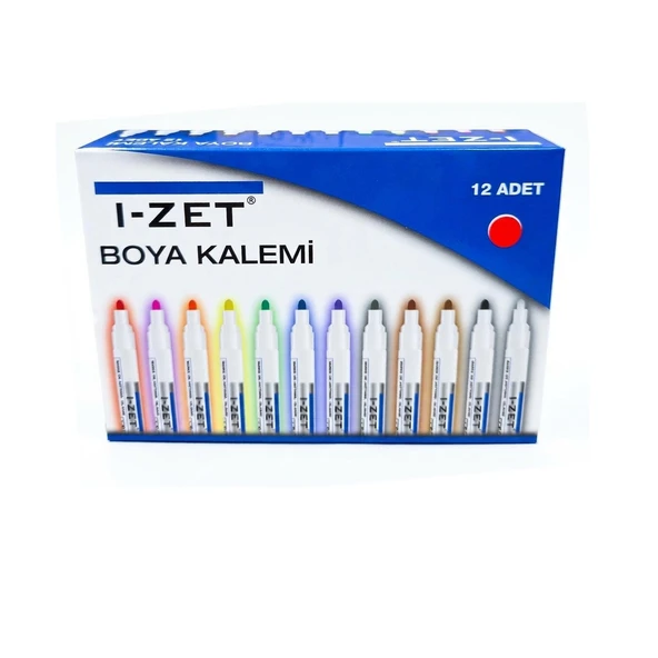 I-ZET PAİNT MARKER KALEM KIRMIZI 12 ADET ürün görseli 1