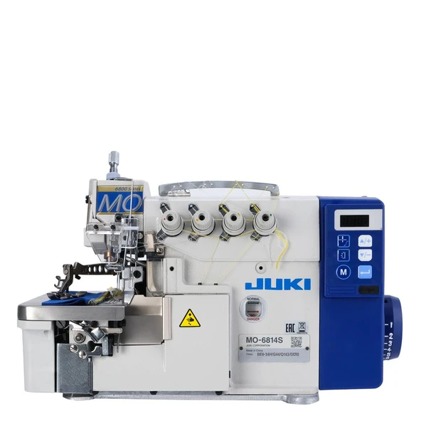 Juki MO-6814S Kafadan Motorlu Full Otomatik 4 İplik Overlok Makinesi İplik Kesmeli Ayak Kaldırmalı ürün görseli 1