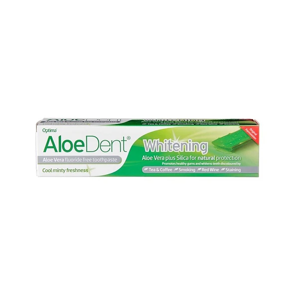 AloeDent Ekstra Beyazlatıcı Ağız Kokusuna Karşı Etkili Tea Tree Oil & Aloe Vera Aile Boyu Diş Macunu 100 ml ürün görseli 1