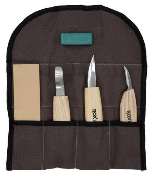 Rox Wood Kaşık Oyma ve Bıçak Seti 5 Parça 153ROX184506 ürün görseli 1