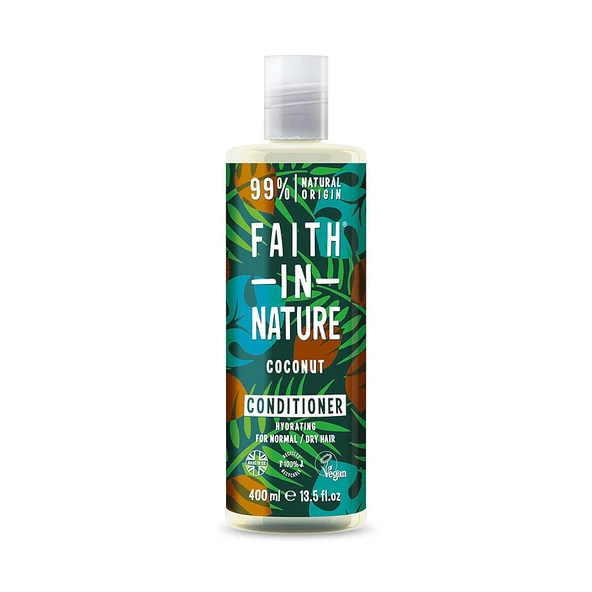 Faith İn Nature Nemlendirici Saç Bakım Kremi %99 Doğal İçerikli Hindistan Cevizi 400 ml ürün görseli 1