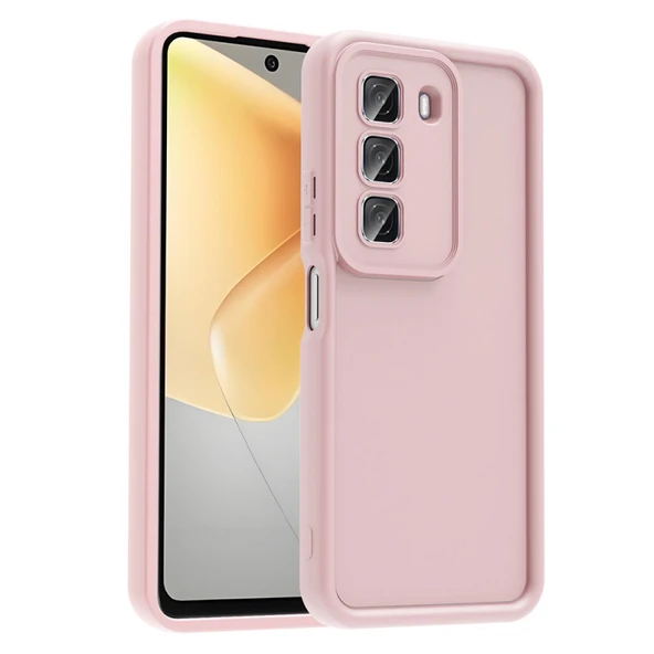 Mobify Mobil Aksesuarda Devrim İnfinix Hot 50 4G Ergonomik Ultra Korumalı Ananas Silikon Kılıf Pembe ürün görseli 1