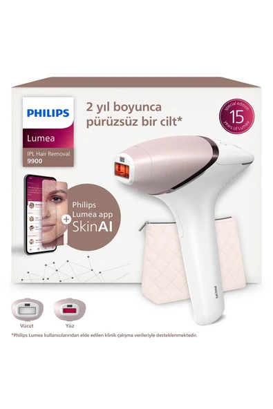 Philips - Lumea 9900 Serisi BRI950/02 IPL Tüy Alma, SkinAI Uygulama, Vücut ve Yüz için 2 Başlık, Çanta ürün görseli 1