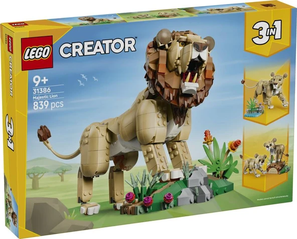 LEGO Creator 31386 Wild Animals: Majestic Lion ürün görseli 1