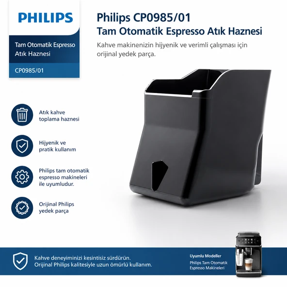 Philips Cp0985/01 Tam Otomatik Espresso Makinası Atık Haznesi ürün görseli 1