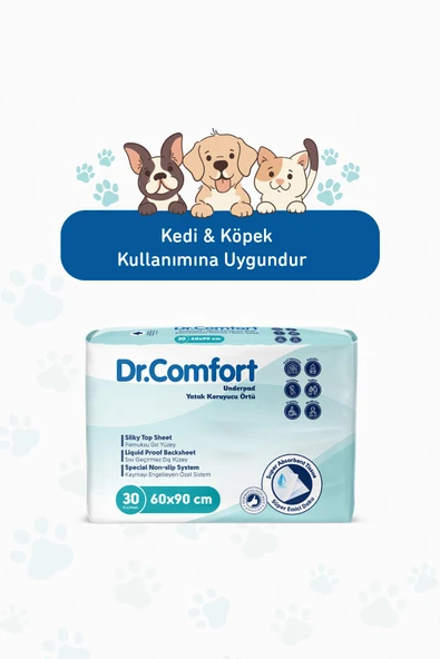 Dr.Comfort 60x90 Hijyenik Tuvalet Eğitim Pedi 30'lu 1 Paket 30 Adet ürün görseli 1