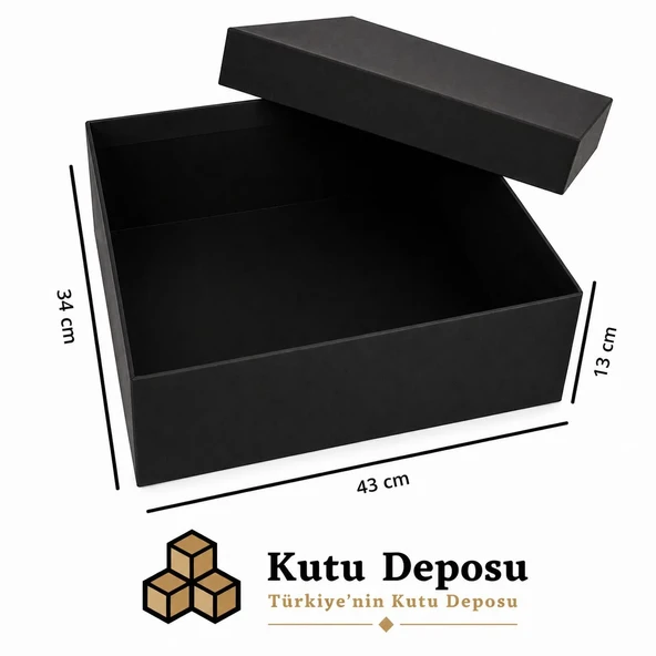 34x43x13 cm Hediye Kutusu-Siyah ürün görseli 1