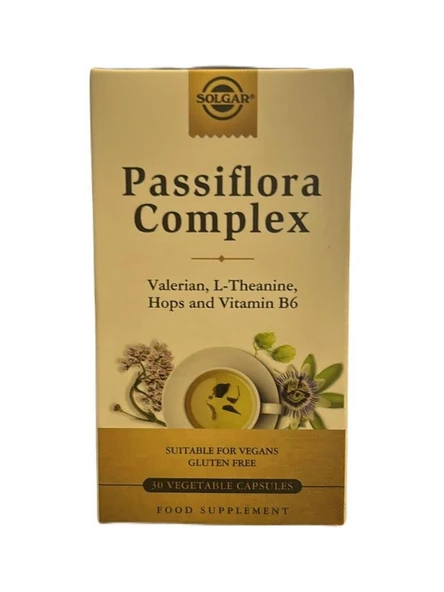Solgar Passiflora Complex Takviye Edici Gıda 30 Kapsül ürün görseli 1