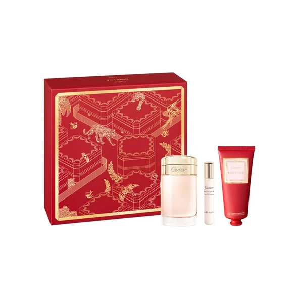 Cartier Baiser Vole EDP 100 ml + EDP 10 ml + 100 ml Body Lotion Kadın Parfüm Seti ürün görseli 1