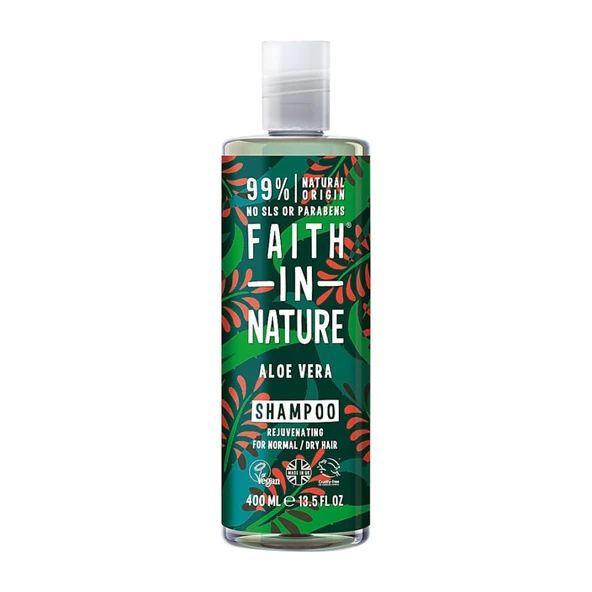 Faith İn Nature Yenileyici Şampuan %99 Doğal İçerikli Aloe Vera 400 ml ürün görseli 1