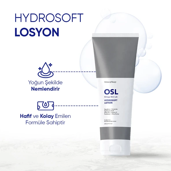 OSL Hydrosoft Lotion 75 ml - Resim 2