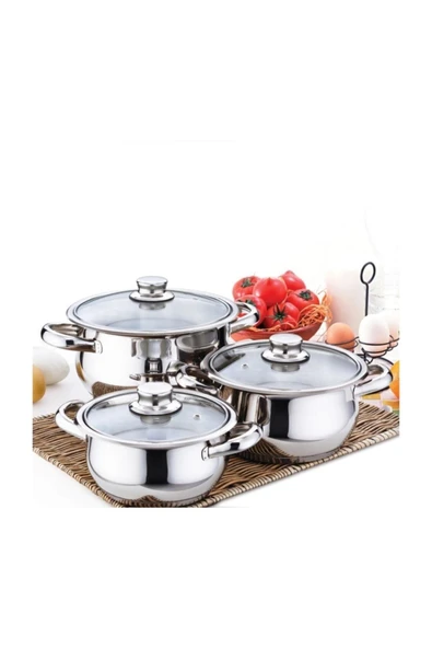 Gülsan Çakır Mini Tencere Set 3'lü - Resim 3