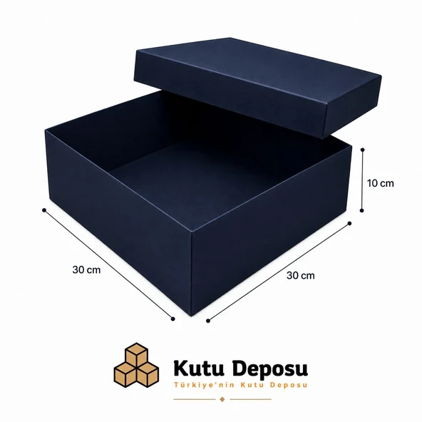 30x30x10 cm Hediye Kutusu-Lacivert ürün görseli 1