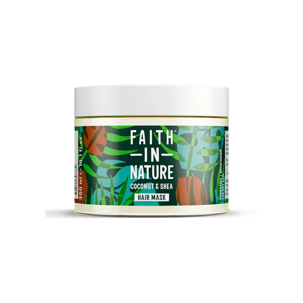 Faith İn Nature Nemlendirici Saç Bakım Maskesi %99 Doğal İçerikli Hindistan Cevizi & Shea Yağı 300 ml ürün görseli 1