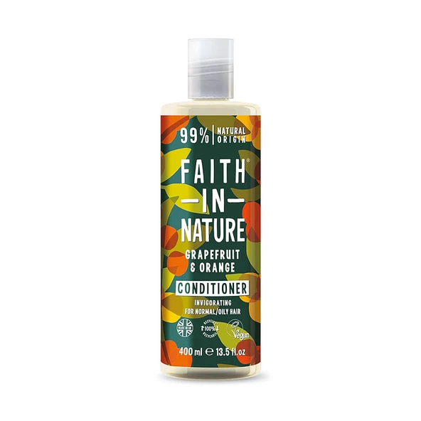 Faith İn Nature Tazeleyici Saç Bakım Kremi %99 Doğal İçerikli Greyfurt & Portakal 400 ml ürün görseli 1