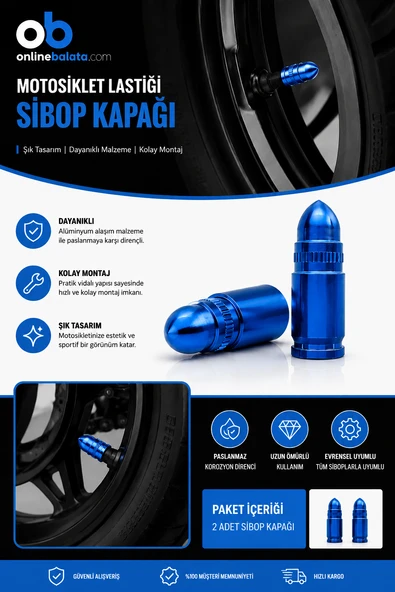 Kuba Newligt Ön Arka Lastik Sibop Kapağı  Mavi 2 Adet 30771 ürün görseli 1
